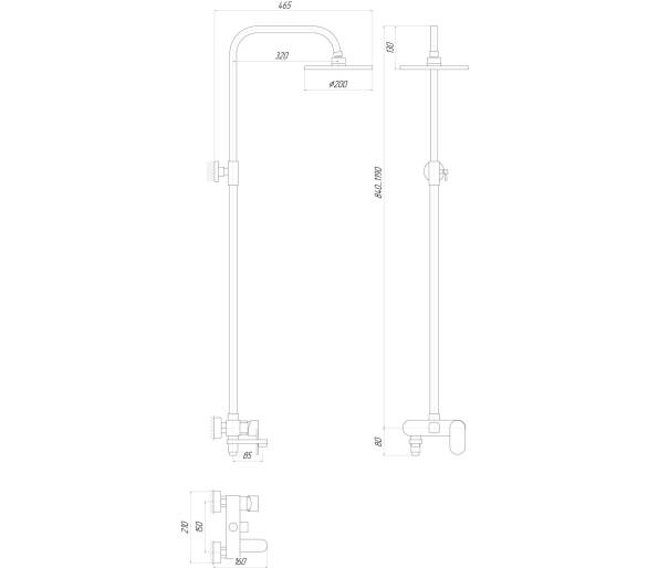 Душова система Globus Lux DS0010