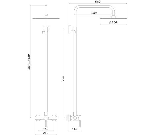 Душова система Globus Lux ALPEN S-SH-105