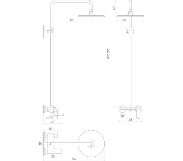 Душова система Globus Lux GLA-0002N-10-BB
