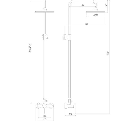 Душова система Globus Lux LAZER DS-007A