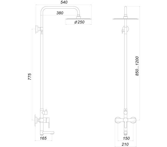 Душова система Globus Lux MAIN SM-SH-02