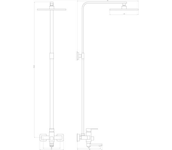 Душова система Globus Lux MILANO VAN-DS0026