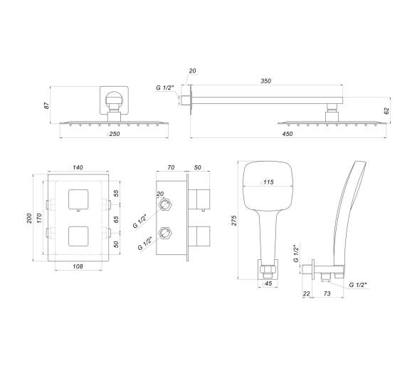 Душова система Globus Lux SMART GLM-405-TT