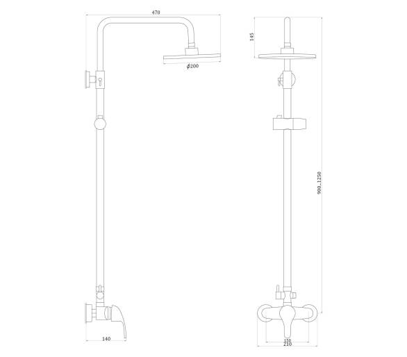 Душова система Globus Lux Solly GLSO-0044
