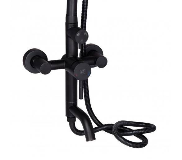Душевая система Aria 06L-BES, Black (k35) Lidz