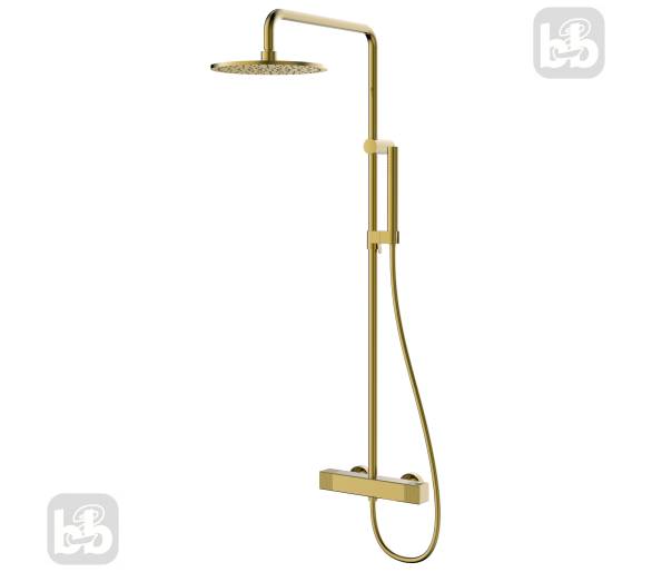 Душевая система DEIRA 250 без смесителя золото, Imprese