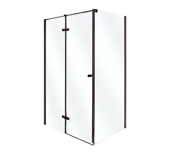 Душевая кабина VIVIA Adriana Black M 100х80х210 мелкий поддон