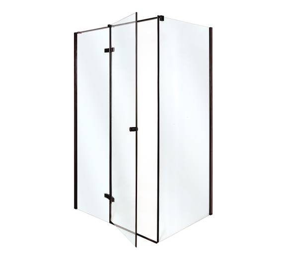 Душевая кабина VIVIA Adriana Black M 100х80х210 мелкий поддон