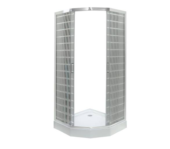 Душова кабіна VIVIA — Ida White P 92/5 W LN 90х90х205 мілкий піддон