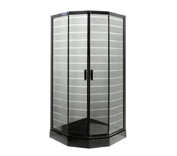 Душевая кабина VIVIA — Ida Black P 92/5 B LN 90х90х205 мелкий поддон