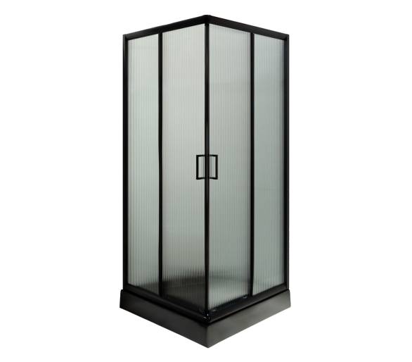 Душова кабіна VIVIA LAMIJA black 90х90х205 мілкий піддон