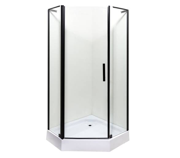 Душевая кабина VIVIA Ethna Black P91 B 90x90x195 мелкий поддон