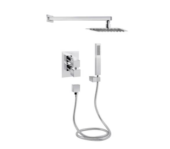 Стіна Walk-In GLIDE 120x190 + Душ.набір прихований з термостатом