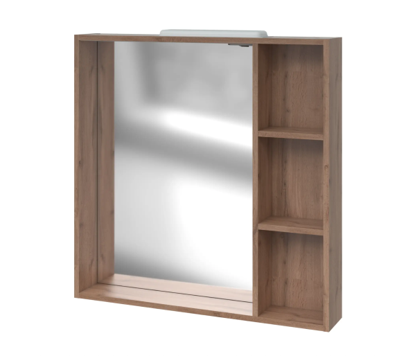 Дзеркало з поличками Mirater Twist 80 Дуб Тахо
