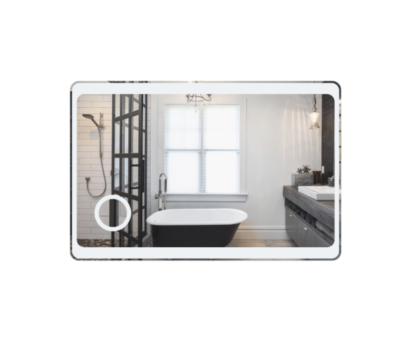 Зеркало Qtap Aquarius с LED, линза 1200х800
