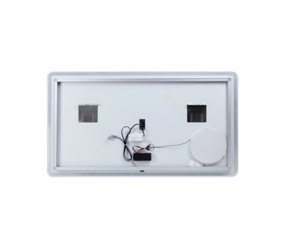 Дзеркало Qtap Crow з LED, лінза, годинник 1200х700