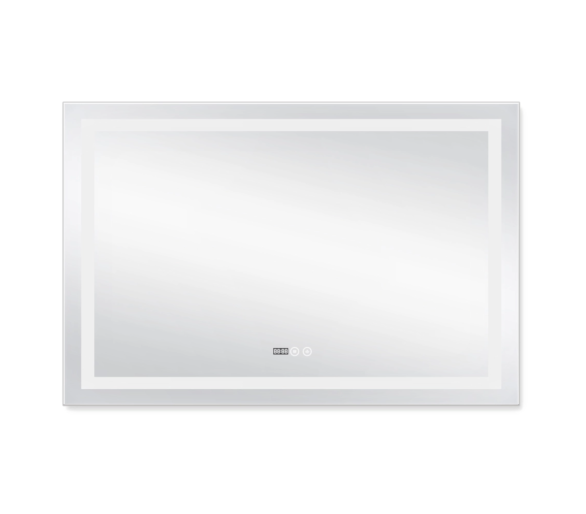 Зеркало Qtap Mideya (DC-F613) с LED, часы 1200х800