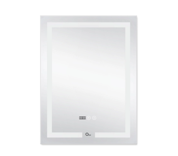 Дзеркало Qtap Mideya (DC-F936) з LED, годинник 500х800