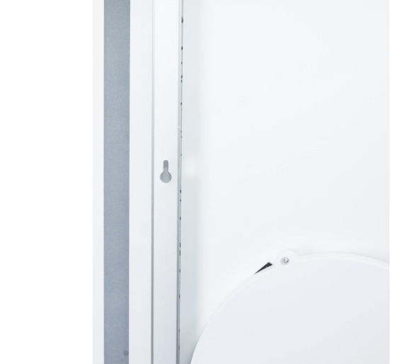 Зеркало Qtap Stork с LED, часы и линза 800х600