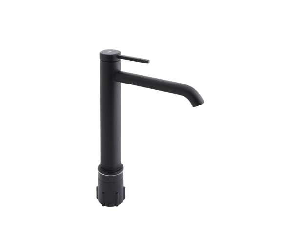 Змішувач для раковини високий Qtap Robin Black Matt