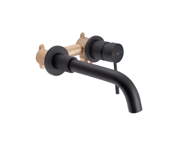 Змішувач для раковини прихованого монтажу Qtap Scorpio Black Matt
