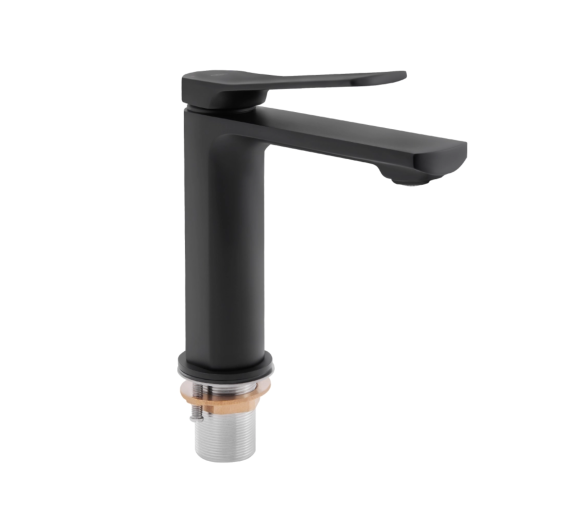 Змішувач для раковини Qtap Slavonice Black Matt