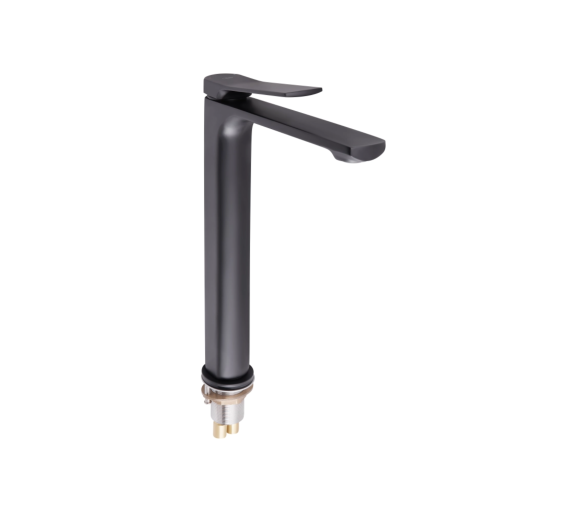 Змішувач для раковини високий Qtap Slavonice Black Matt