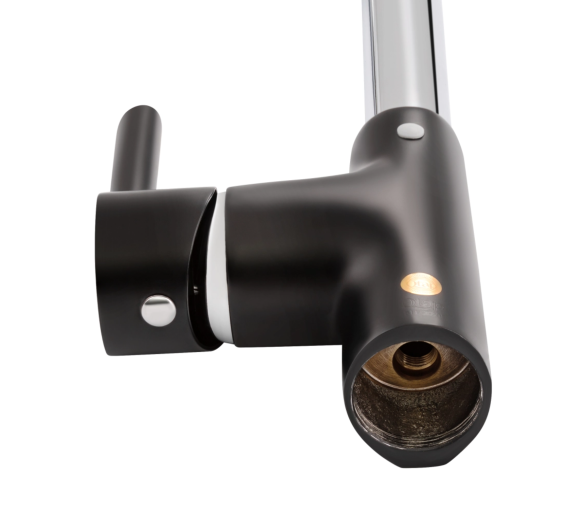 Змішувач для кухні Qtap Grand Chrome/Black