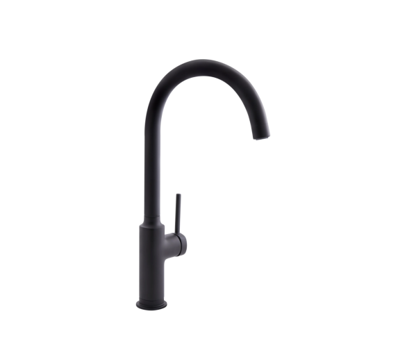 Змішувач для кухні Qtap Robin Black Matt