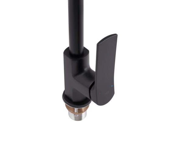 Смеситель для кухни Qtap Slavonice Black Matt