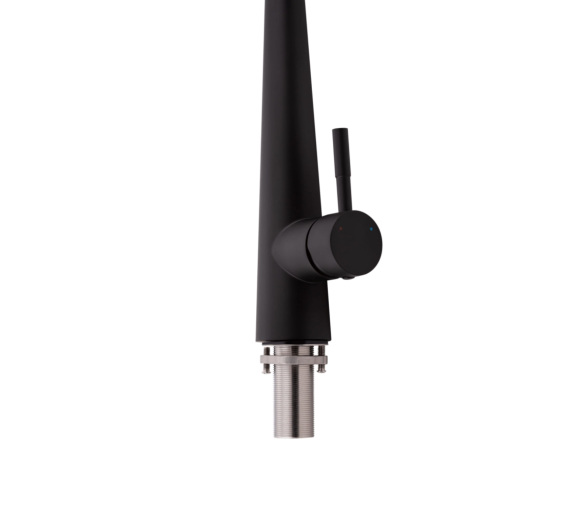 Змішувач для кухні висувний Qtap Evicka Black Matt