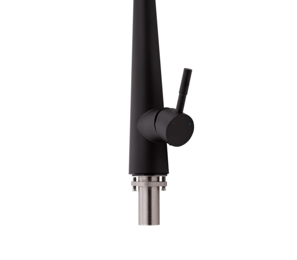 Змішувач для кухні висувний Qtap Evicka Black Matt
