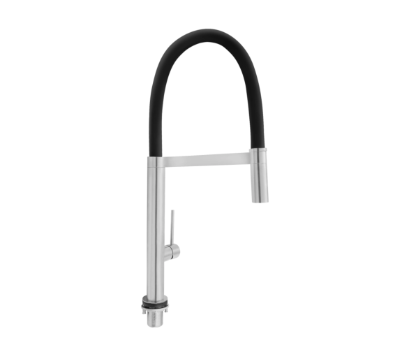 Змішувач для кухні гнучкий Qtap Linea Chrome/Black