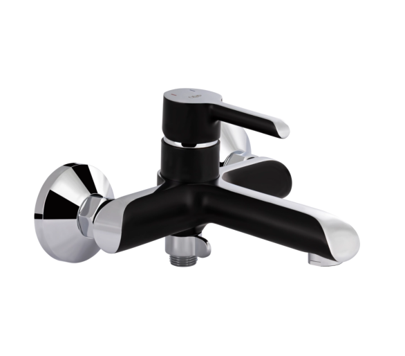 Змішувач для ванни Qtap Grand Chrome/Black