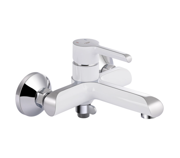 Змішувач для ванни Qtap Grand Chrome/White