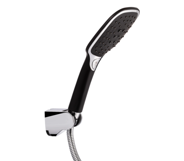 Змішувач для ванны довгий Qtap Grand Chrome/Black