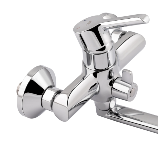 Змішувач для ванны довгий Qtap Grand Chrome