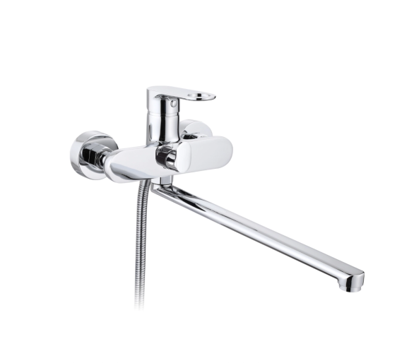 Змішувач для ванни довгий Qtap Jay Chrome