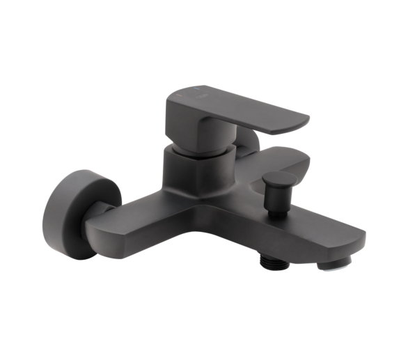 Смеситель для ванны Qtap Lipno Black Matt