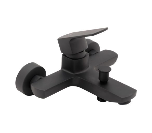 Смеситель для ванны Qtap Lipno Black Matt