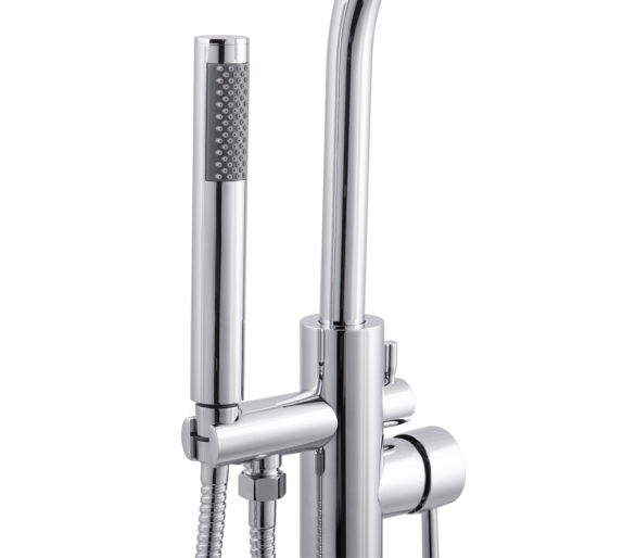 Смеситель для ванны напольный Qtap PodlahaP Chrome