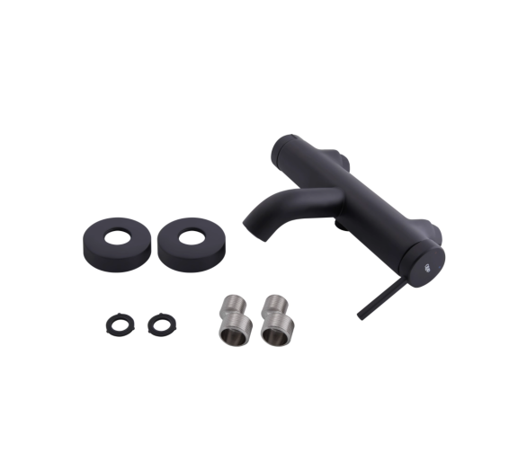 Смеситель для ванны Qtap Robin Black Matt