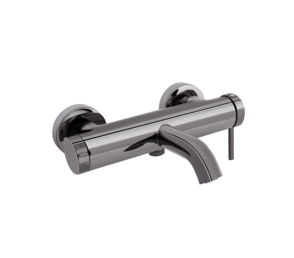 Смеситель для ванны Qtap Robin Black Chrome