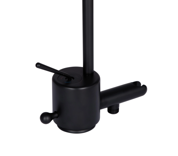 Змішувач для ванни підлоговий Qtap Virgo Black Matt