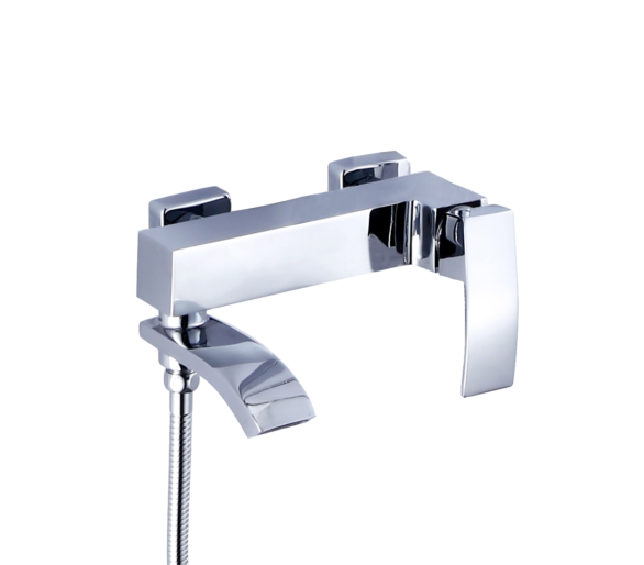 Змішувач для ванни поворотний Qtap Swan Cascada Chrome