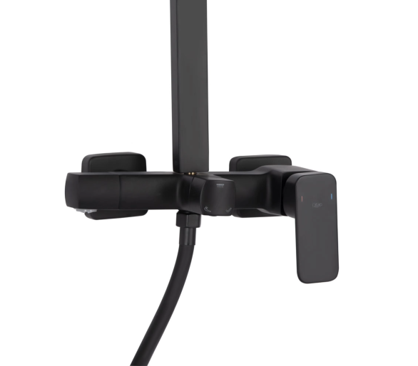 Душова система 3 спож. Capricorn Qtap Black Matt