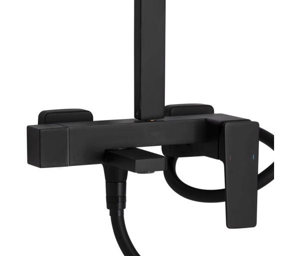 Душова система 3 спож. Gemini Qtap Black Matt