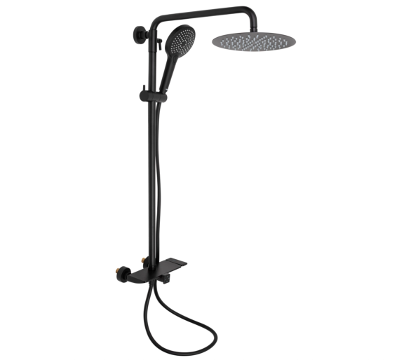 Душевая система 3 потр. Sloup Qtap Black Matt