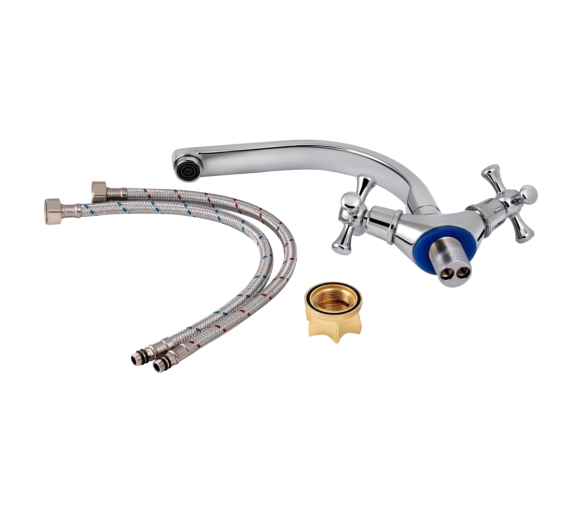 Смеситель для кухни Lidz Lamb 276F Chrome