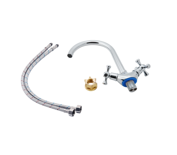 Змішувач для кухні Lidz Lamb 278F Chrome